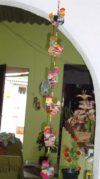 moble de galinha de crocher