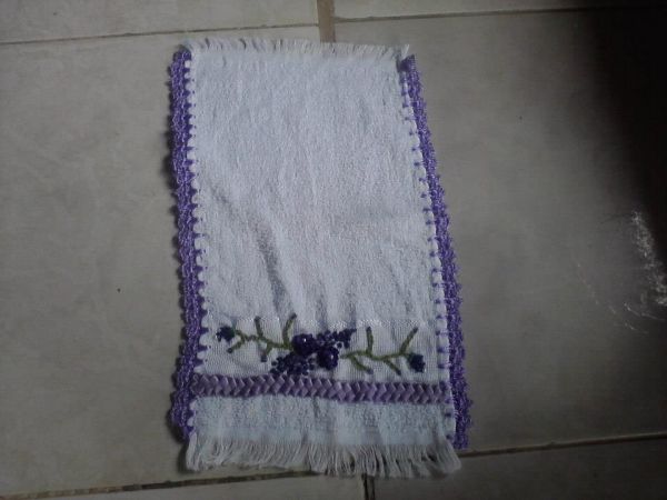 toalinha bordada